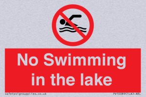 No Swimming in the lake